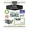 Scrapbook Customs - Cardstock Stickers - Utah Watercolor