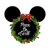 Scrapbook Customs - Cardstock Stickers - Christmas Wreath Magic Ears