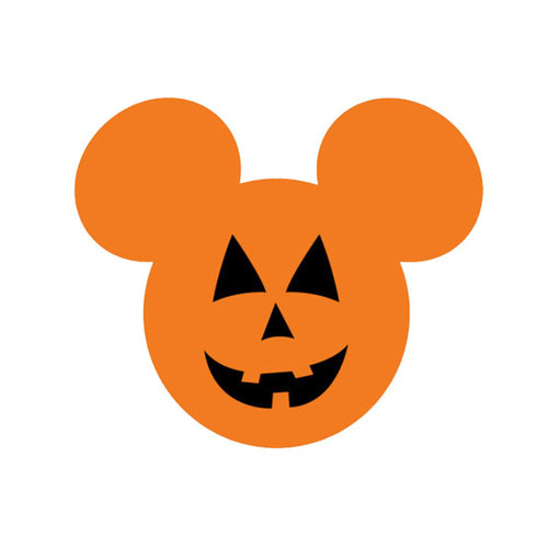 Scrapbook Customs - Cardstock Stickers - Halloween Pumpkin - Magic Ears