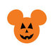 Scrapbook Customs - Magical Collection - Cardstock Stickers - Halloween Pumpkin Magic Ears