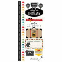 Scrapbook Customs - Adventure Collection - Cardstock Stickers - Germany