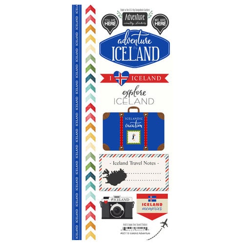 Scrapbook Customs - Adventure Collection - Cardstock Stickers - Iceland