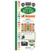 Scrapbook Customs - Adventure Collection - Cardstock Stickers - Ireland