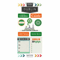 Scrapbook Customs - Adventure Collection - Cardstock Stickers - Dublin City