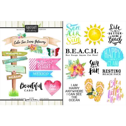 Scrapbook Customs - World Collection - Cardstock Stickers - Cabo San Lucus Getaway