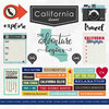 Scrapbook Customs - Adventure Collection - 12 x 12 Cardstock Stickers - California