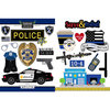Scrapbook Customs - Occupations Collection - Cardstock Stickers - Police