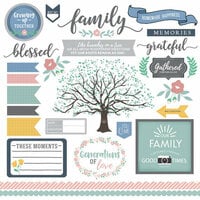 Scrapbook Customs Family Extended Stickers