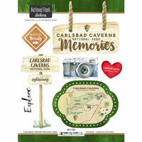 Scrapbook Customs - United States National Parks Collection - Cardstock Stickers - Carlsbad Caverns Watercolor