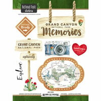 Scrapbook Customs - United States National Parks Collection - Cardstock Stickers - Grand Canyon Watercolor