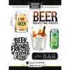 Scrapbook Customs - Drinking Collection - Cardstock Stickers - I Love Beer
