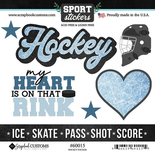 Sticker Ice Hockey Goalie