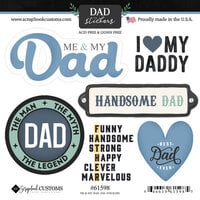 Scrapbook Customs - Cardstock Stickers - Me and My Dad