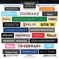Scrapbook Customs - Cardstock Stickers - Germany Wordbits