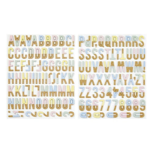 Spellbinders - Rosie's Studio - Belleview Collection - Chipboard Embellishments - Alphabet