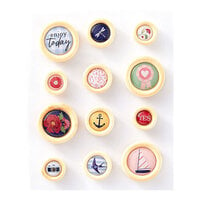 Spellbinders - Rosie's Studio - Bayfair Collection - Button Embellishments