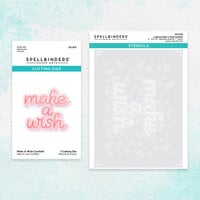 Spellbinders - Layered Stencils Collection - Layering Stencils and Etched Die Bundle - Make A Wish Confetti