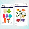 Spellbinders - Simon Hurley - Photosynthesis Collection - Etched Dies - Floral Stems and Ceramic Vases Bundle