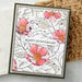 Spellbinders - BetterPress Collection - BetterPress and Stencil Set - Pressed Posies - Cosmos Backdrop