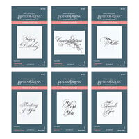 Spellbinders - BetterPress Collection - Press Plates - Copperplate Everyday Sentiments - I Want It All Bundle