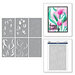Spellbinders - Simon Hurley - Tulip Garden Collection - 3D Embossing Folder and Stencil Set- Twirling Tulips