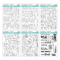 Spellbinders - Storybook Illustrations Collection - Clear Photopolymer Stamps - I Want It All! Bundle
