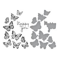 Spellbinders - BetterPress Collection - Press Plates - Butterfly Bouquet