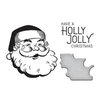 Spellbinders - BetterPress Collection - Press Plates and Dies - Holly Jolly Santa