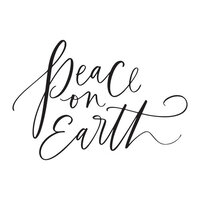Spellbinders - BetterPress Christmas Collection - Press Plates - Peace on Earth