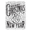 Spellbinders - BetterPress Collection - Press Plates - Merry Christmas and Happy New Year