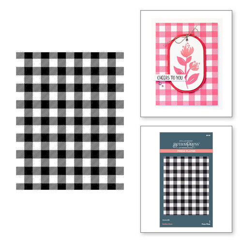 Spellbinders - BetterPress Collection - Press Plate - Buffalo Plaid