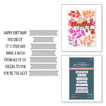 Spellbinders - BetterPress Collection - Press Plate and Dies Sets - Cheers To You Sentiments