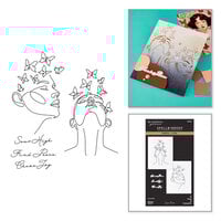 Spellbinders - All My Senses Collection - BetterPress - Press and Foil Plates - Whisper Weave