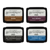 Spellbinders - BetterPress Collection - BetterPress Ink - Mini Ink Pads - Regal Tones - 4 Pack