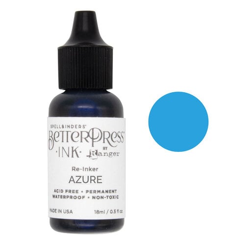 Spellbinders - BetterPress Collection -BetterPress Ink - Reinker - Azure Spellbinders - BetterPress Collection -BetterPress Ink - Reinker - Azure