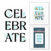 Spellbinders - BetterPress Collection - Press Plates - Let's Celebrate - Celebrate Flowers