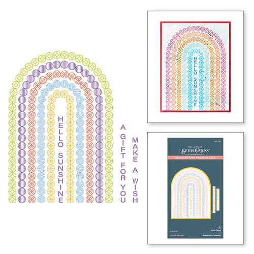 Spellbinders - BetterPress Collection - Press Plates - Arched Messages