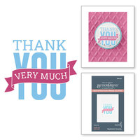 Spellbinders - BetterPress Collection - Press Plates - Thank You Very Much