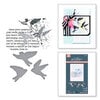 Spellbinders - Dina Wakley Media - Collaged Birds Collection - BetterPress Plates, Dies, and Templates - Collaged Birds