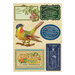 Spellbinders - Flea Market Finds Collection - Sticker Pad - Butler's Variety