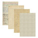Spellbinders - Flea Market Finds Collection - 6 x 9 Paper Pad - Neutrals Palette