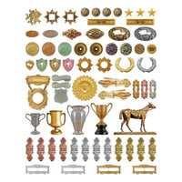 Spellbinders - Flea Market Finds Collection - Printed Die Cuts - Metal Miscellany