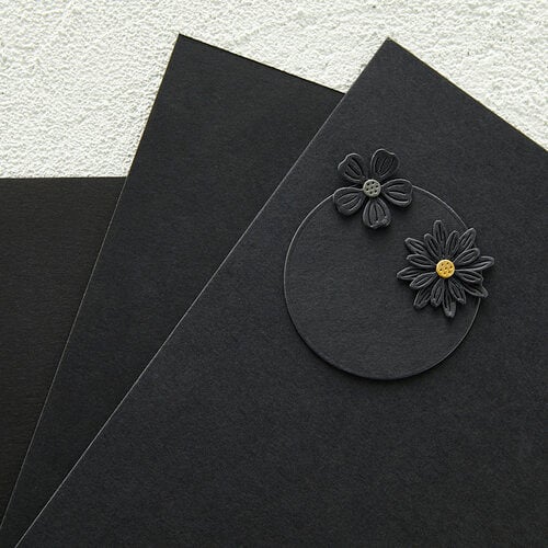 Spellbinders - Essentials Cardstock Collection - 8.5 x 11 - Onyx - 10 Pack