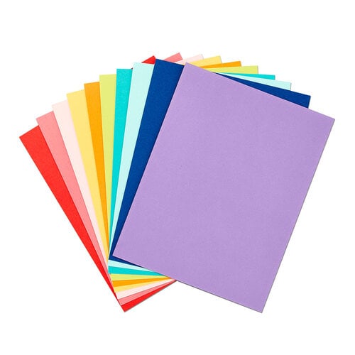 Spellbinders - Essentials Cardstock Collection - 8.5 x 11 - Color Assorted Pack - 20 Pack