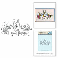 Spellbinders - Happy Grams 2 Collection - Rubber Stamps - Rejoice