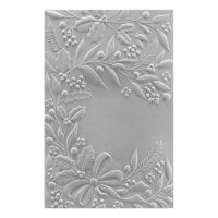 Spellbinders - Christmas Collection - 3D Embossing Folder - Holiday Floral Swag