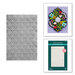 Spellbinders - Floral Reflection Collection - 3D Embossing Folder - Tile Reflection