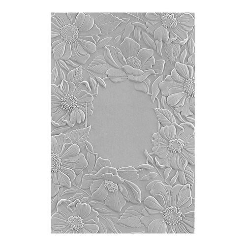 Spellbinders - Four Petal Collection - 3D Embossing Folder - Four Petal Floral