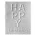 Spellbinders - Beveled Sentiment A2 Cardfronts Collection - 3D Embossing Folder - Happy Birthday