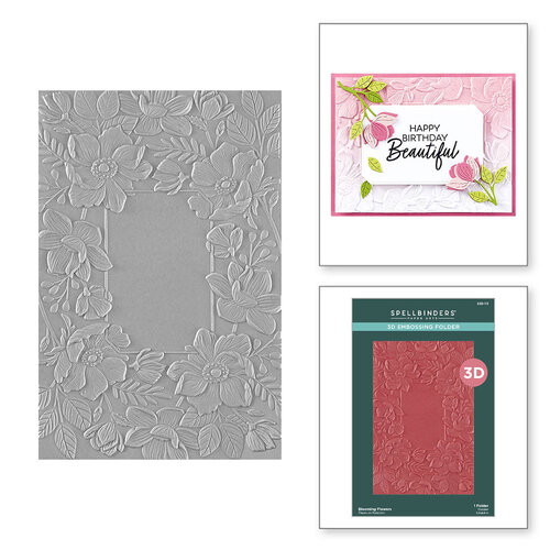 Spellbinders - 3D Embossing Folder - Blooming Flowers